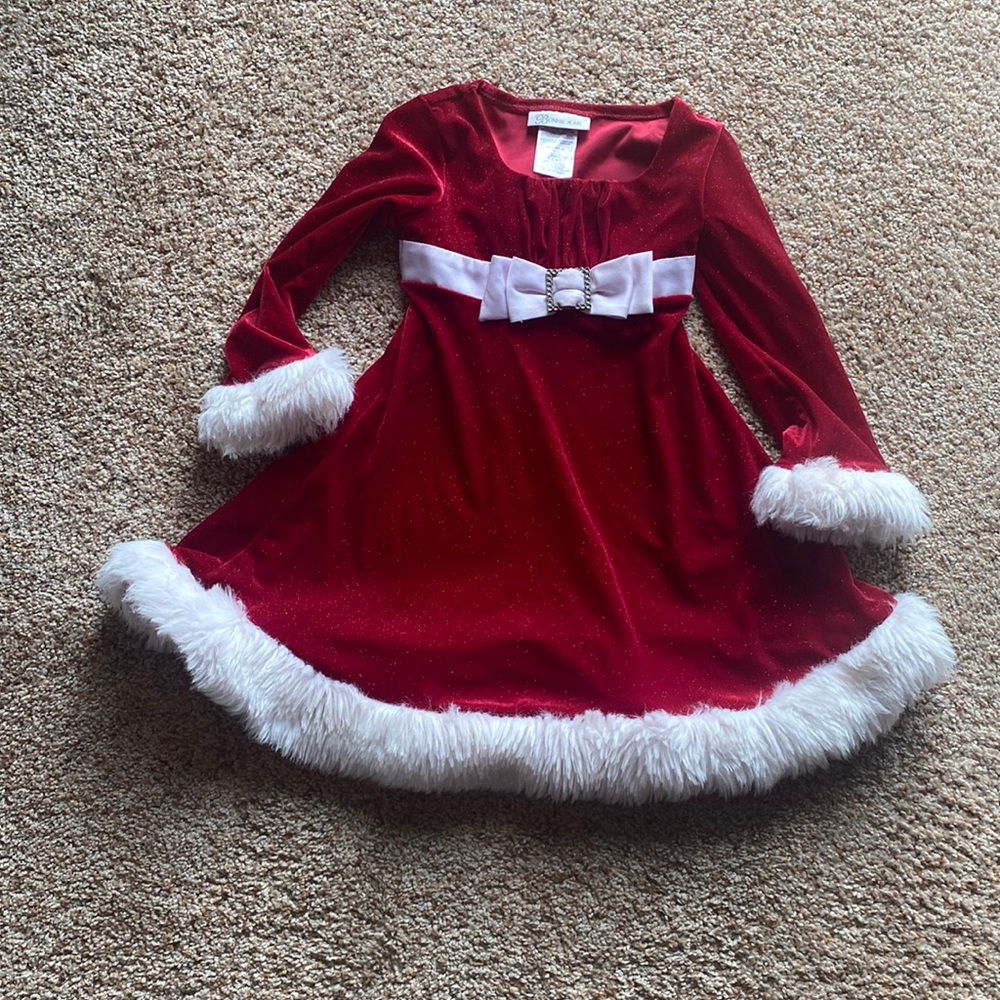 Toddler Mrs Clause/Santa dress size 4t